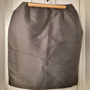 OSCAR DE LA RENTA BLACK SILK PENCIL SKIRT US 16